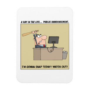 Magnet Flexible Aller se casser (travailleur fâché)