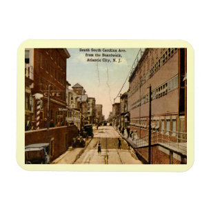 Magnet Flexible Alors. Carolina Ave., Atlantic City 1917 Vintage