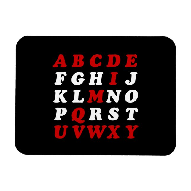 Magnet Flexible Alphabet anglais (Horizontal)