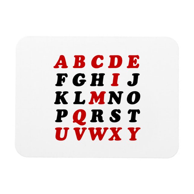Magnet Flexible Alphabet anglais (Horizontal)