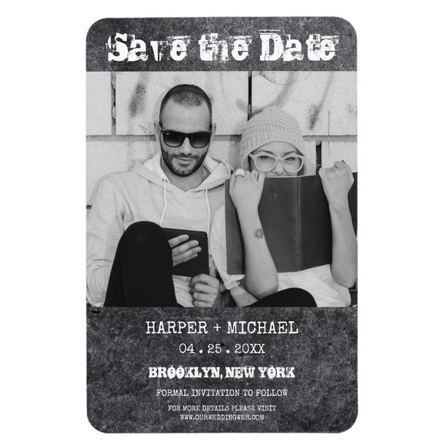 Magnet Flexible Alternatif Engagé Hipster Couple Dirty Metal (Vertical)