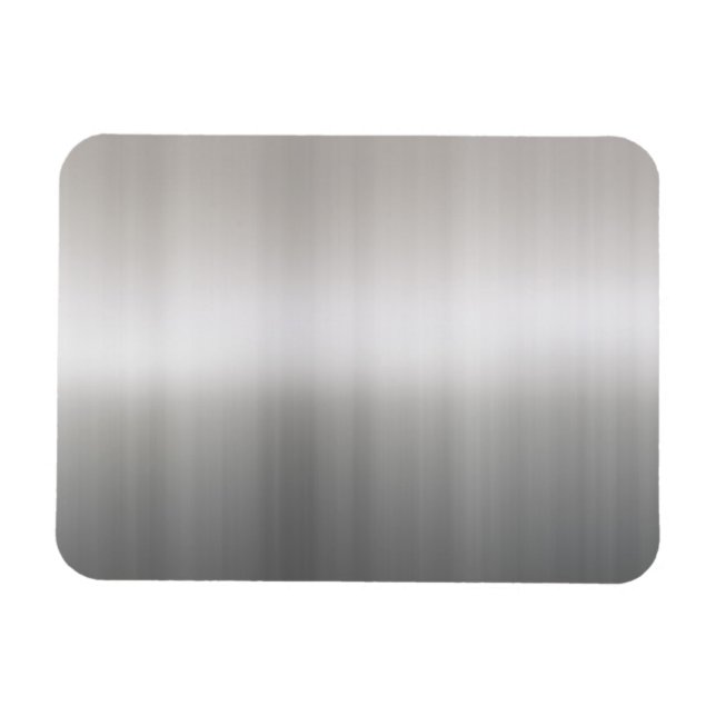 Magnet Flexible Aluminium brossé classique (Horizontal)