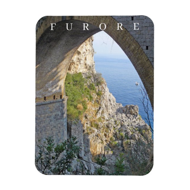 Magnet Flexible Amalfi Coast Furore vue frigo aimant (Vertical)
