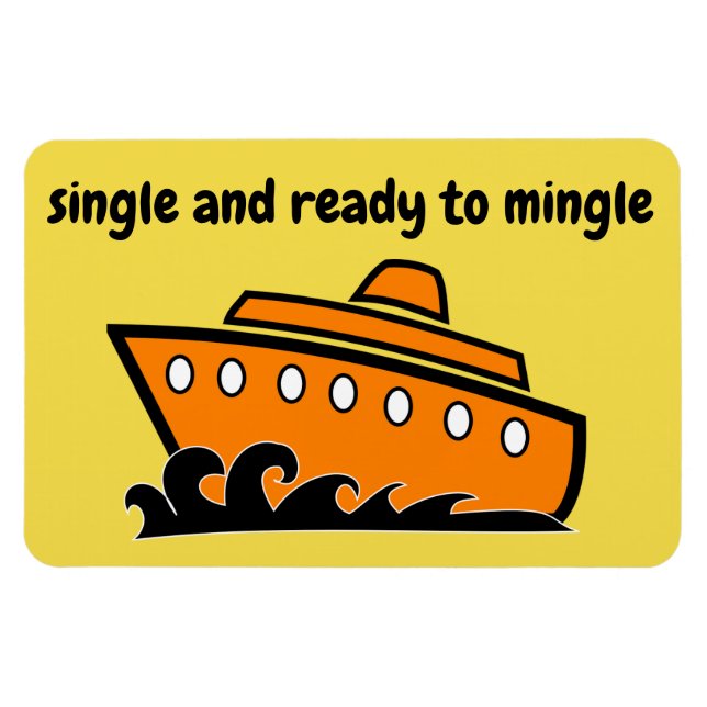Magnet Flexible Amant de porte Cabine de croisière amusant - simpl (Horizontal)