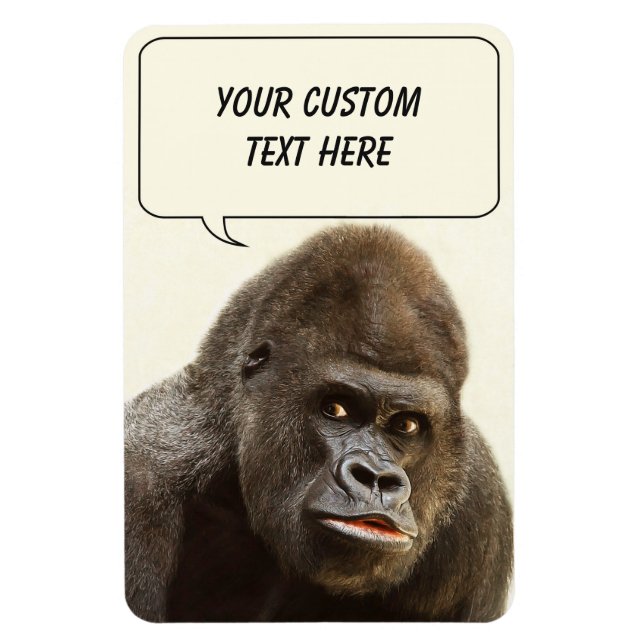 Magnet Flexible Amant personnalisé Funny Gorilla (Vertical)
