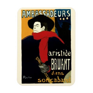 Magnet Flexible Ambassadeurs Art Nouveau vintage, Toulouse Lautrec