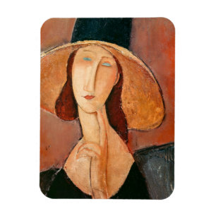 Magnet Flexible Amedeo Modigliani - Jeanne Hebuterne in Large Hat