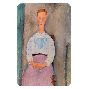 Magnet Flexible Amedeo Modigliani - Une fille avec une blouse Polk