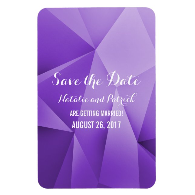 Magnet Flexible Amethyst Jewel Tones Enregistrer la date Flexi Mag (Vertical)