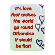 amour autour plat aimant