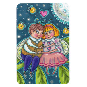 MAGNET FLEXIBLE AMOUR BUGS, FLIX & PLEINE LUNE, CUTE VALENTINE