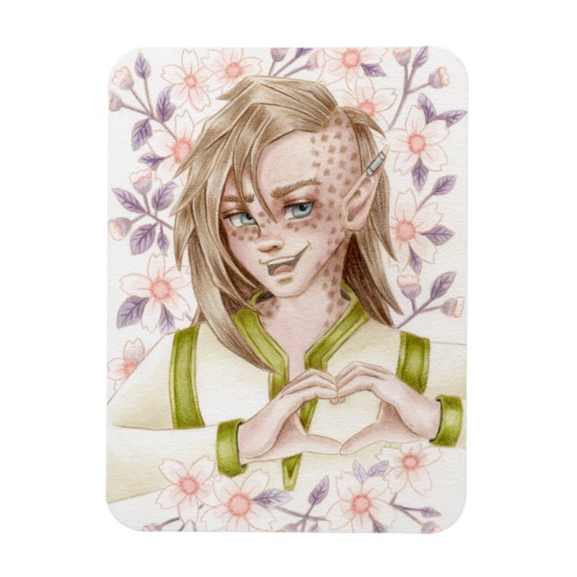 Magnet Flexible Amour Coeur Elfe   (Vertical)