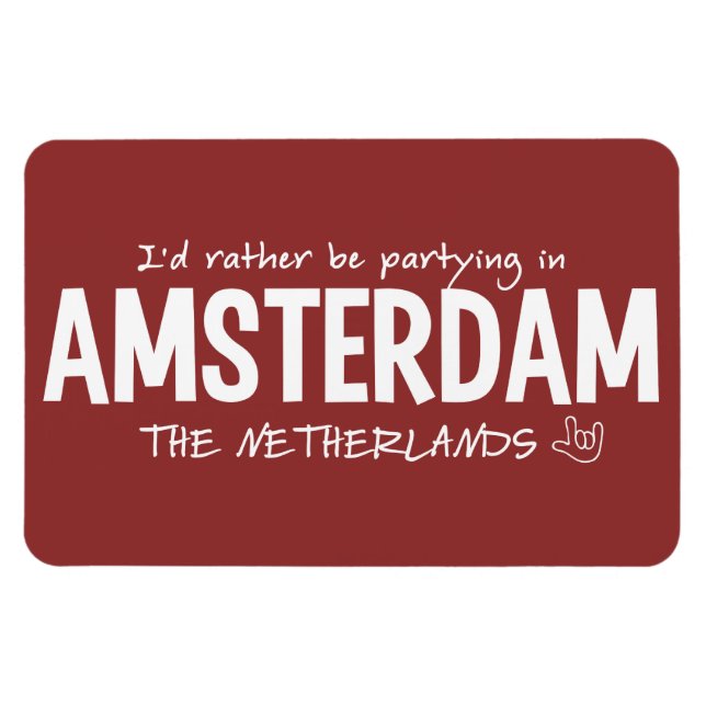 Magnet Flexible AMSTERDAM aimant couleur personnalisé (Horizontal)