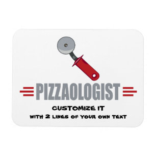 Magnet Flexible Amusant, j'aime la pizza