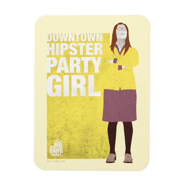 Magnet Flexible Amy | Downtown Hipster Party Girl (Vertical)