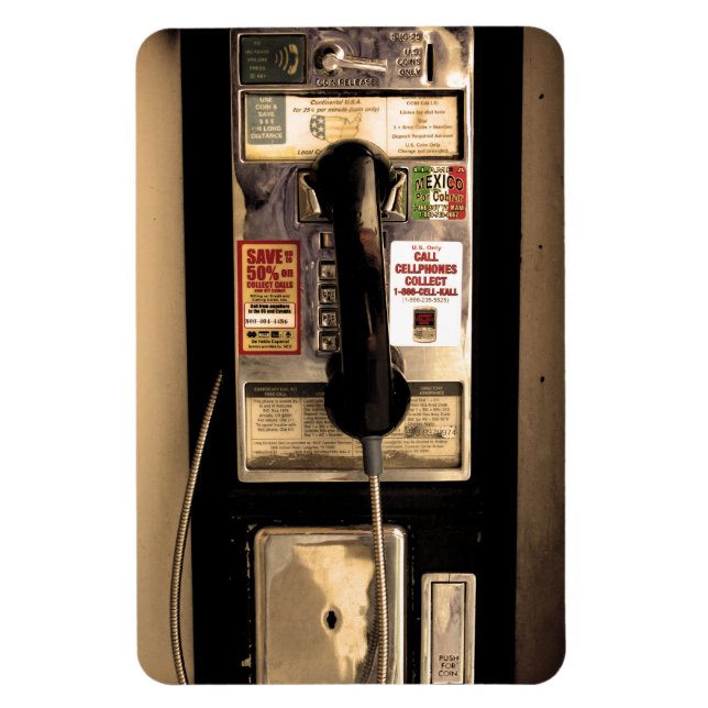 Magnet Flexible Ancien téléphone payant (Vertical)