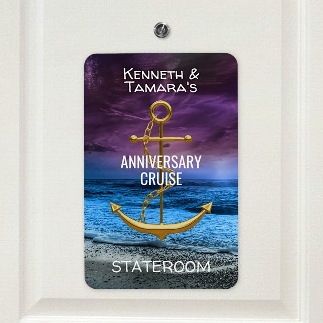 Magnet Flexible Ancre Cruise Stateroom Porte Marker Anniversaire (Créateur téléchargé)