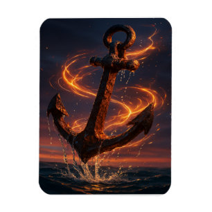 Magnet Flexible Ancre Rustique Fougueuse – Art Mural Fantastique N