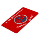 Ancres rouges Marqueur de porte de la salle d'état