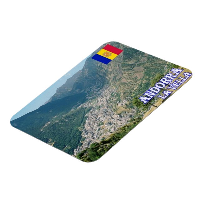 Magnet Flexible Andorre - La Vella - (Côté Gauche)