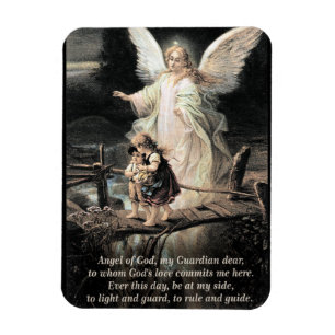 Magnet Flexible Ange, Enfants, Pont, Poème