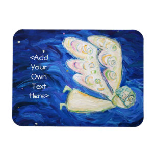Magnet Flexible Angel blanc personnalisé et aimant dormant bébé