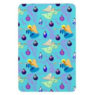 Magnet Flexible Angels en bleu - Ornements & trompettes