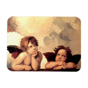 Magnet Flexible Anges Raffaelo Sanzio de Sistine Madonna