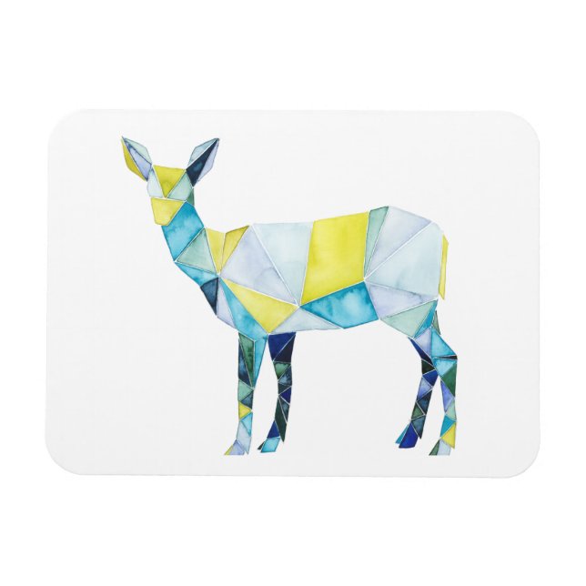 Magnet Flexible Animal de cerfs géométrique (Horizontal)