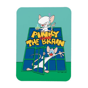 Magnet Flexible Animaniacs   Pinky et le graphique de la cage céré