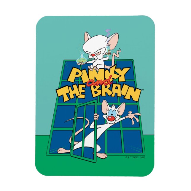 Magnet Flexible Animaniacs | Pinky et le graphique de la cage céré (Vertical)