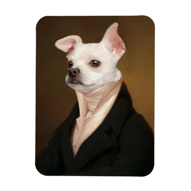 Magnet Flexible Animaux de bébés cutest | Royal Chihuahua Portrait (Vertical)
