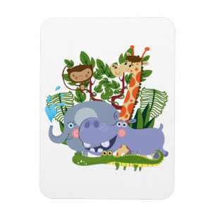 Magnet Flexible Animaux mignons de safari
