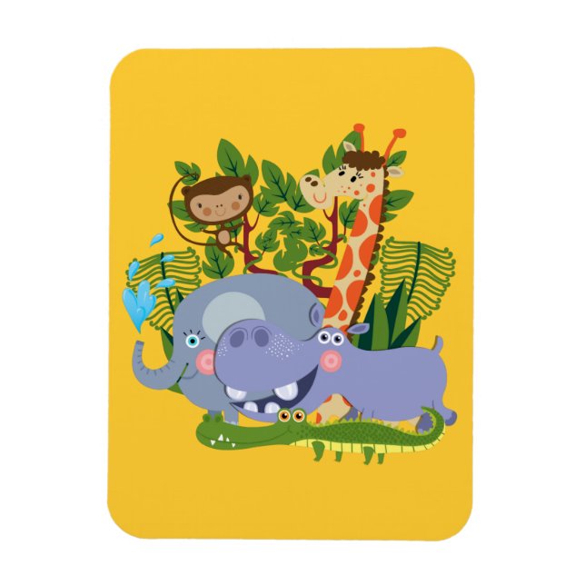 Magnet Flexible Animaux mignons de safari (Vertical)