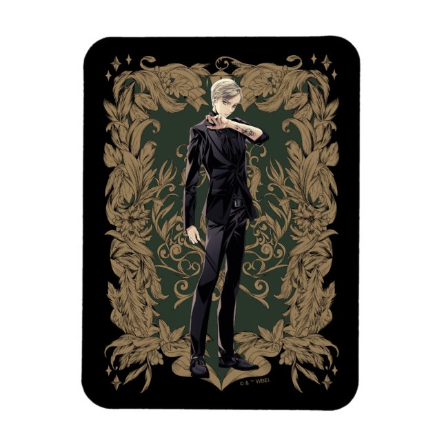 Magnet Flexible Anime Draco Malfoy Cadre Ornate (Vertical)