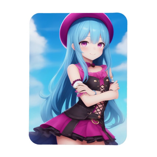 Magnet Flexible Anime Girl 007 (Vertical)