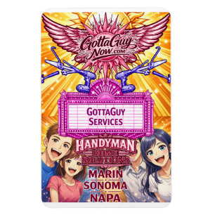 Magnet Flexible Anime GottaGuy Solutions de Ménage à Domicile 