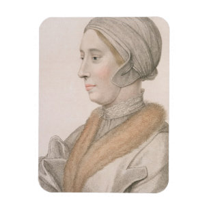 Magnet Flexible Anne Boleyn (1507-36) gravé par Francesco Bartol