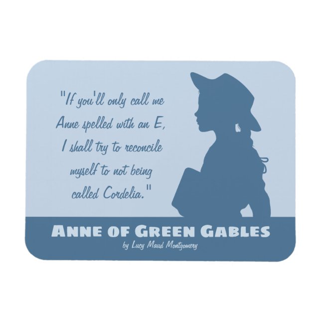 Magnet Flexible Anne of Green Gables CC1088 Montgomery cite : (Horizontal)