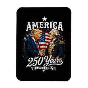 Magnet Flexible Anniversaire de l'Amérique 250e Trump Washington