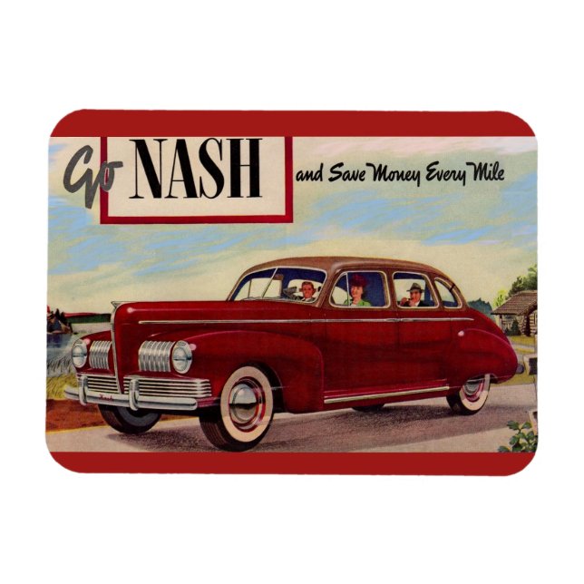 Magnet Flexible Annonce automobile Nash 1941 (Horizontal)