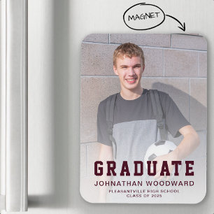 Magnet Flexible Annonce de remise des diplômes photo bordeaux prom