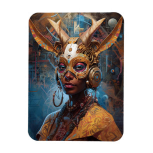 Magnet Flexible Antelope Headdress Science Fiction Cyberpunk