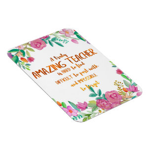 Magnet Flexible Appréciation de l'enseignant Extraordinaire Signet