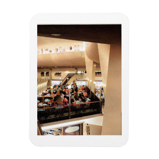 Magnet Flexible Après-midi au centre commercial, années 1960 Vinta (Vertical)