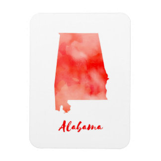 Magnet Flexible Aquarelle Alabama États-Unis