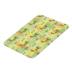 Magnet Flexible Aquarelle de champignons