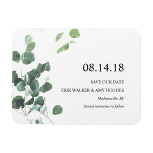 Magnet Flexible Aquarelle eucalyptus feuilles enregistrer l'aimant