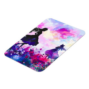 Magnet Flexible Aquarelle fleur sauvage Wonderland