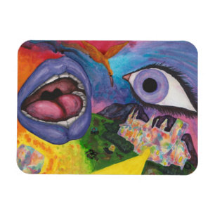 Magnet Flexible Aquarelle Imaginaire Dimensions Femme Opal Surreal